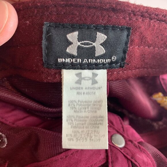 Arizona State Sun Devils NCAA Maroon Under Armour Relaxed Fit Strapback Hat - Picture 5 of 5